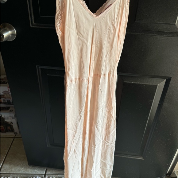 Vintage Seamprufe 1940s Pink Fullslip Full Slip sz 32 Rayon Blend Bul Mil